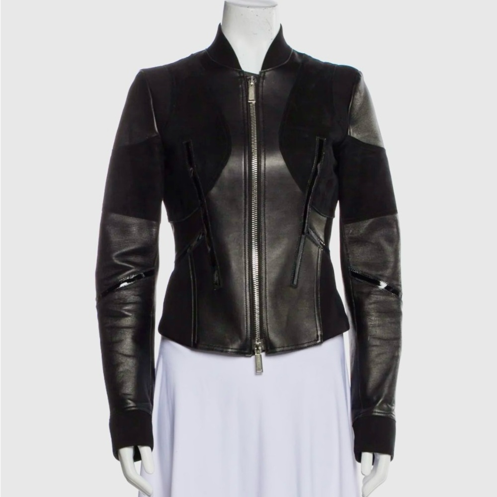 Dsquared leather and Suede jacket-PRISTINE CONDITION